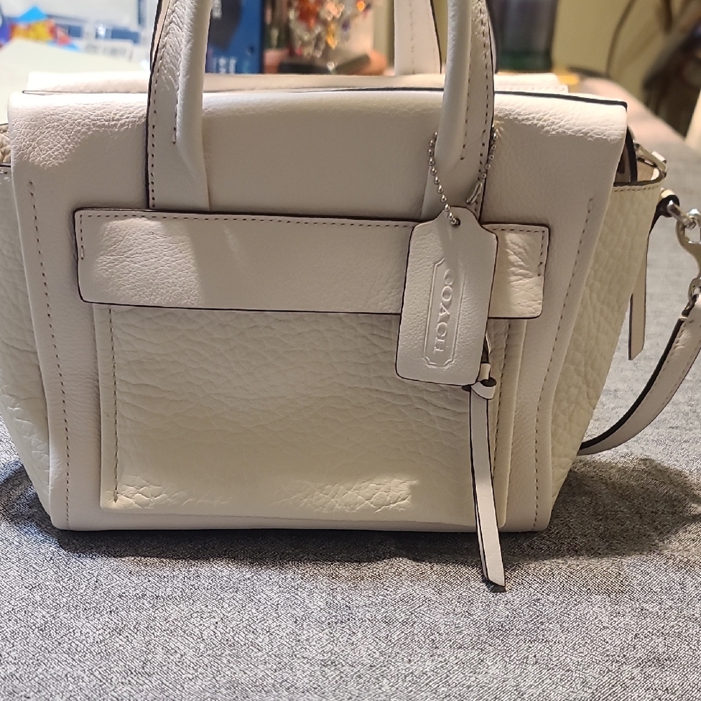 Coach Cream Satchel Bag BLEAKER